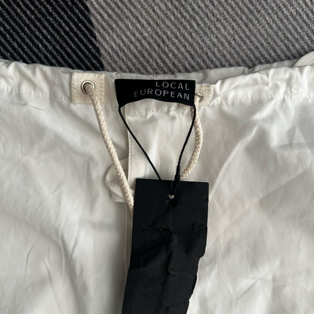 Local European baggy cargos white never worn